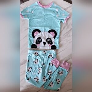 🐼Adorable Panda Short Sleeve Pajama Set (5T)